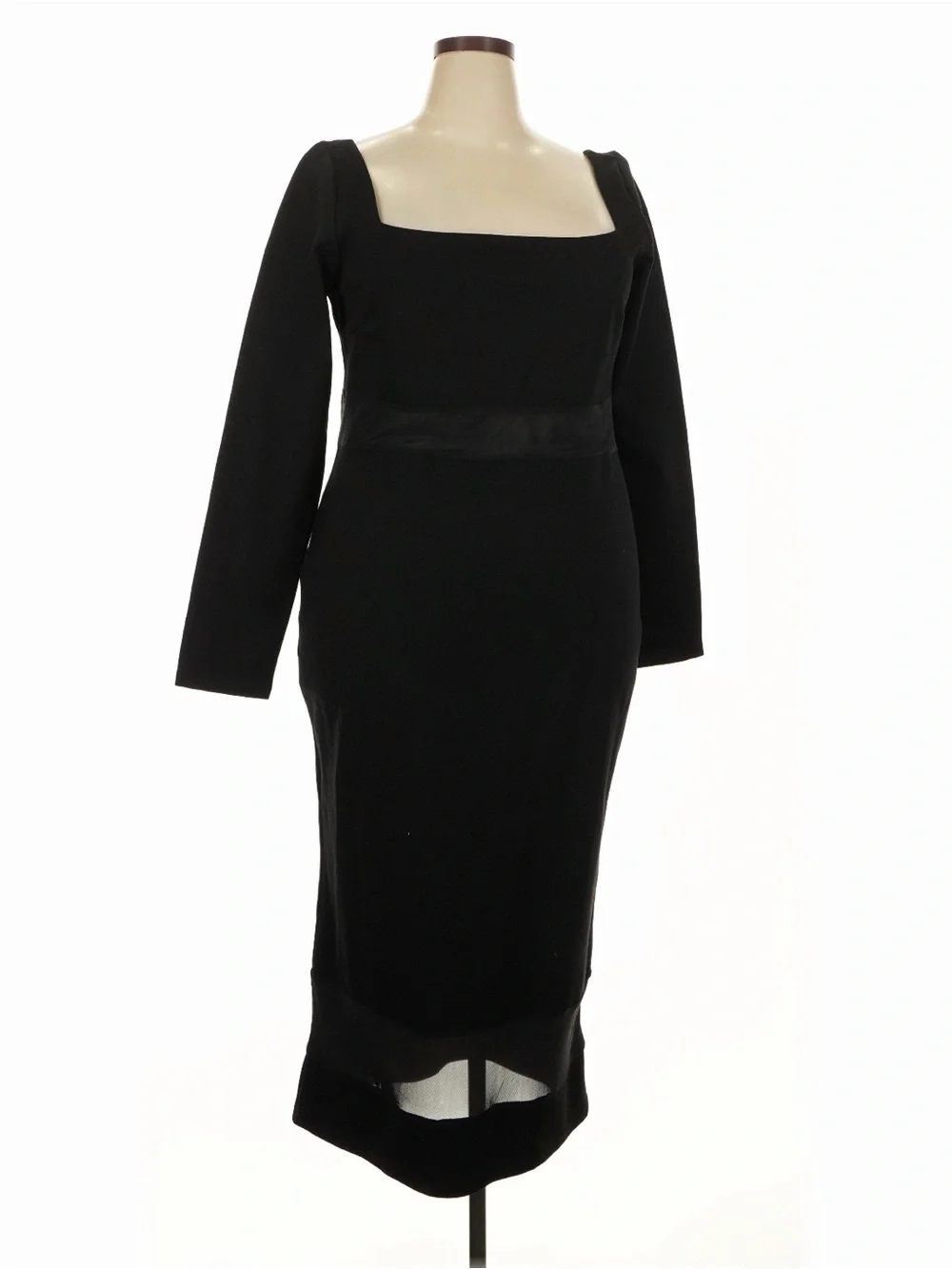 REVOLVE Remi x Revolve Jamie Midi Black Long Sleeve Midi Dress 2X